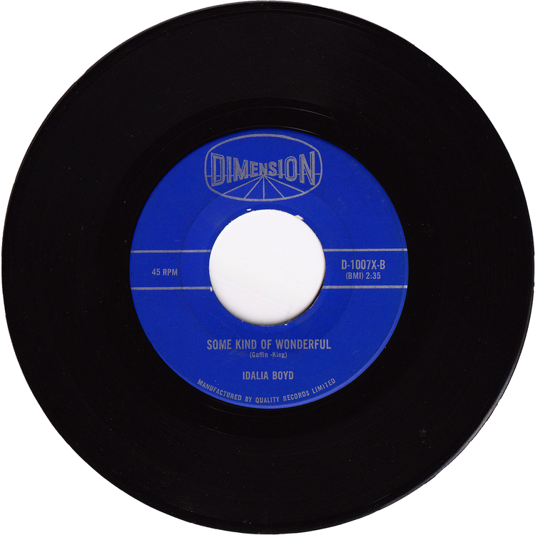 Idalia Boyd - Some Kind Of Wonderful / Hula Hoppin' [Canada]