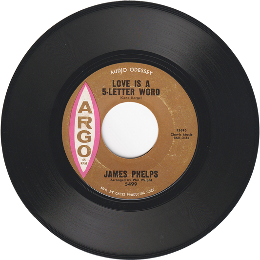 James Phelps - Love Is A 5-Letter Word / I'll Do The Best I Can