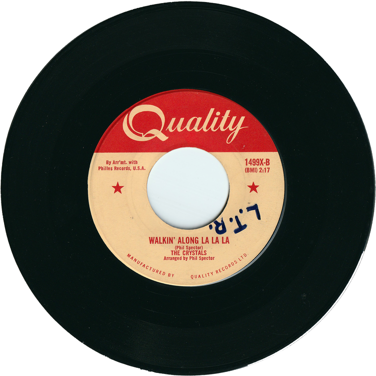 The Crystals (Darlene Love) - He's Sure Boy I Love / Walkin' Along La La La [Canada]