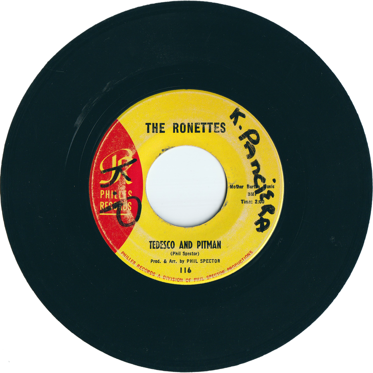 The Ronettes - Be My Baby / Tedesco & Pitman [Vinyl]