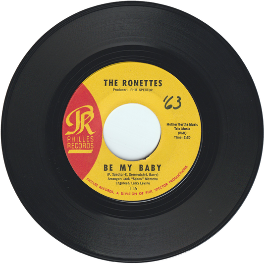 The Ronettes - Be My Baby / Tedesco & Pitman [Styrene, Monarch Pressing]