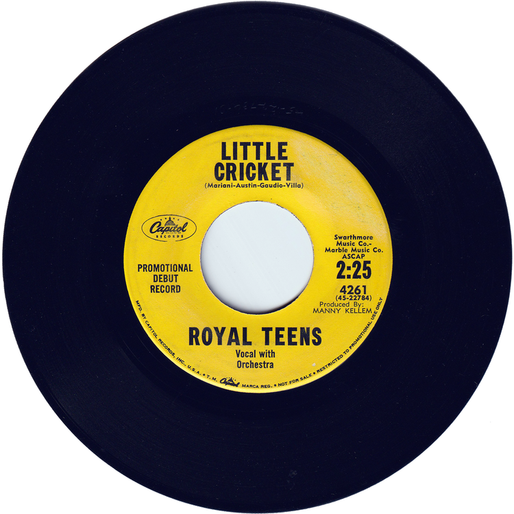The Royal Teens - Believe Me / Little Cricket [Promo]