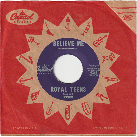The Royal Teens - Believe Me / Little Cricket