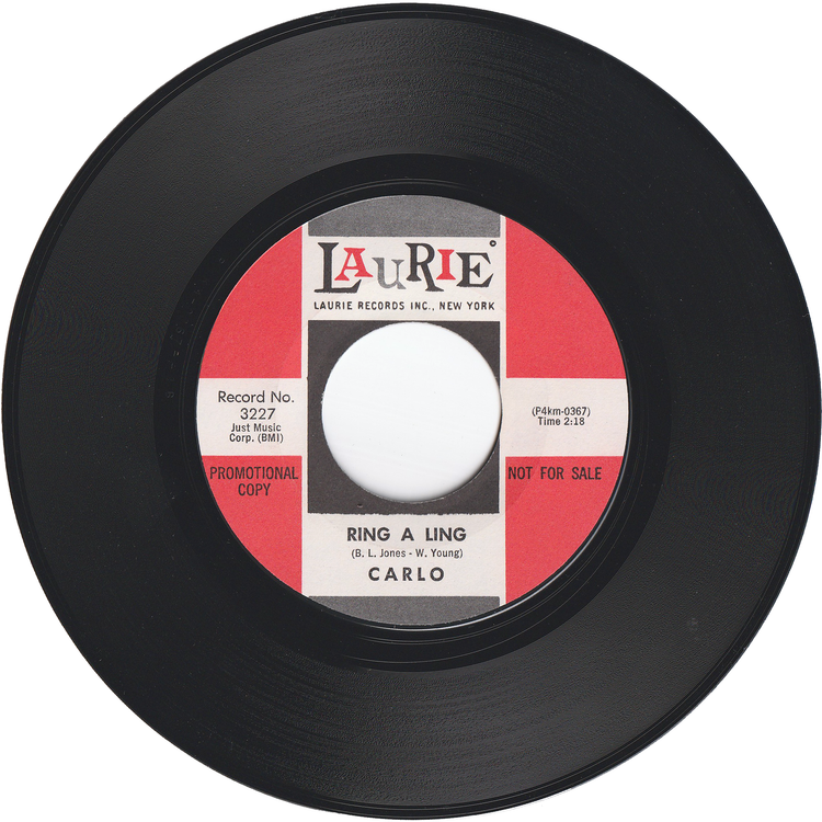 Carlo - Ring A Ling / Stranger In My Arms [Promo]