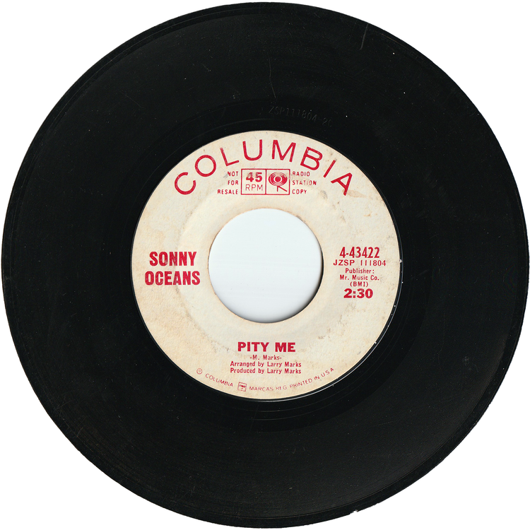 Sonny Oceans - I'm Her Lover Man / Pity Me [Promo]