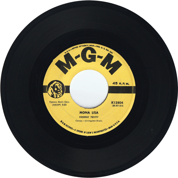 Conway Twitty - Mona Lisa / Heavenly [Yellow Label]