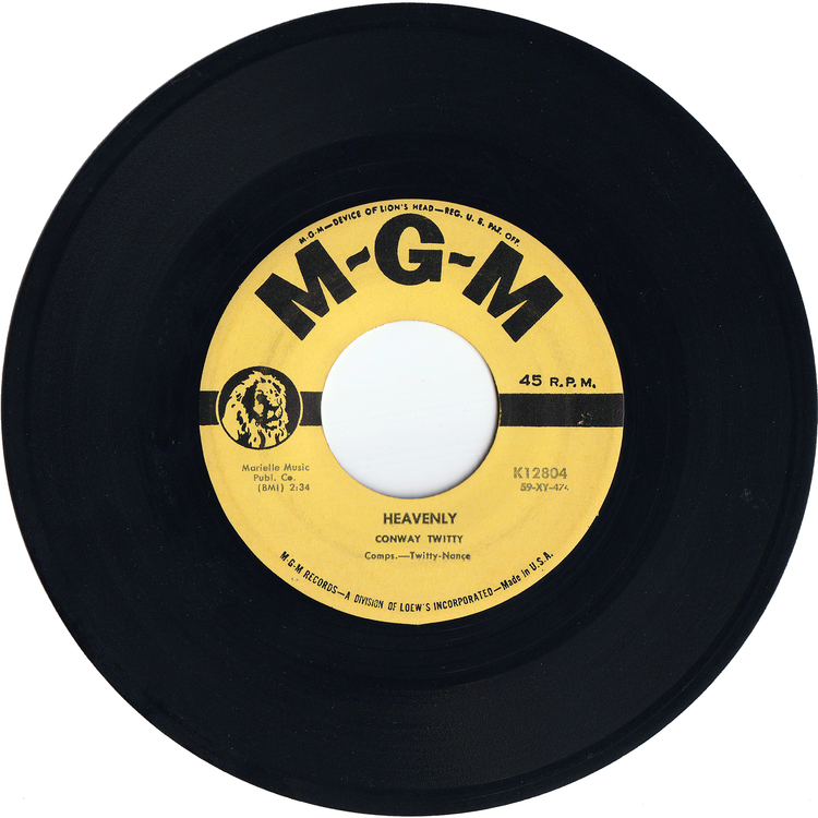 Conway Twitty - Mona Lisa / Heavenly [Yellow Label]
