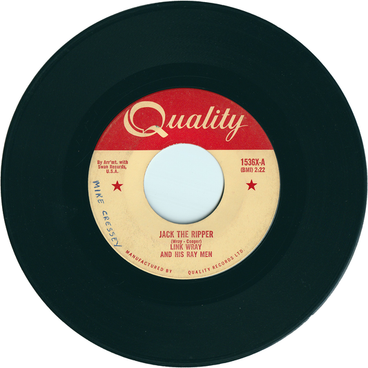 Link Wray & His Ray Men - Jack The Ripper / The Black Widow [Canada]