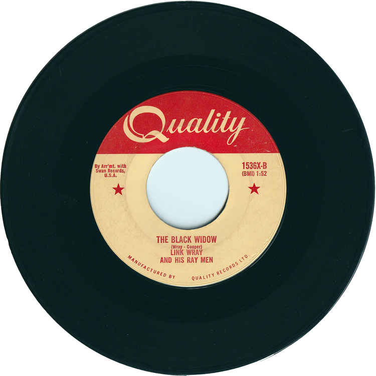 Link Wray & His Ray Men - Jack The Ripper / The Black Widow [Canada]