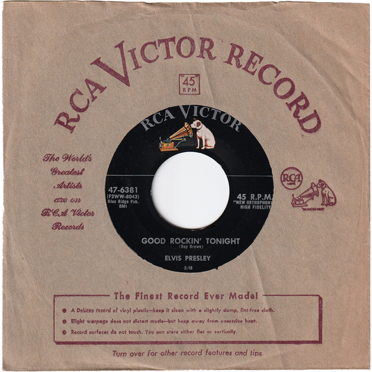Elvis Presley - Good Rockin' Tonight / I Don't Care If The Sun Don't Shine [1955, Rockaway Pressing, Horizon Label]