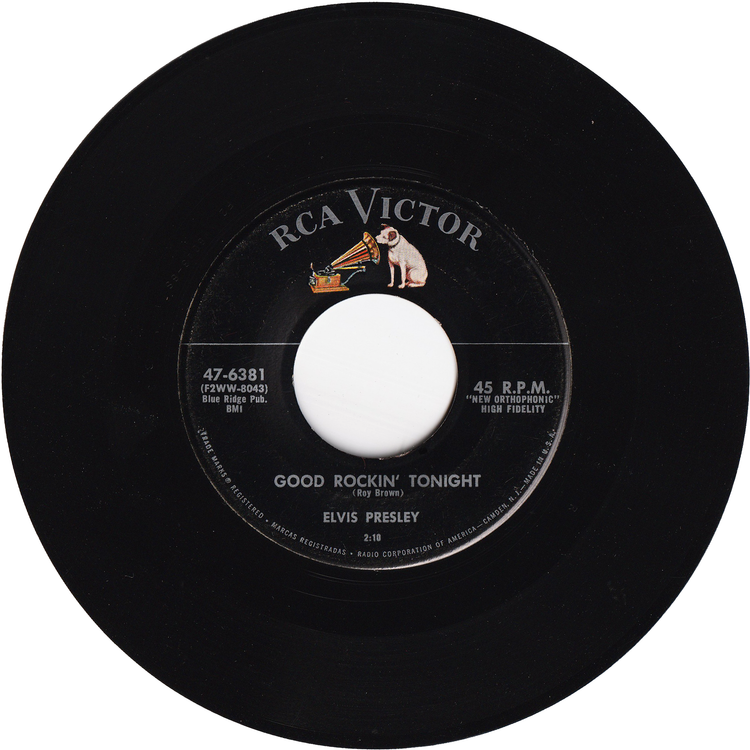 Elvis Presley - Good Rockin' Tonight / I Don't Care If The Sun Don't Shine [1955, Rockaway Pressing, Horizon Label]