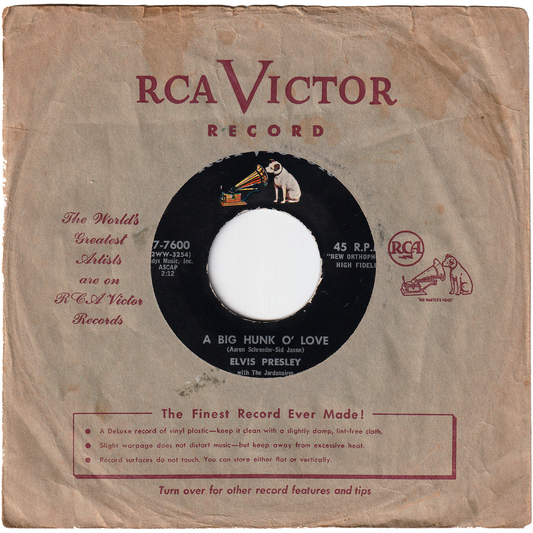 Elvis Presley - A Big Hunk O' Love / My Wish Came True