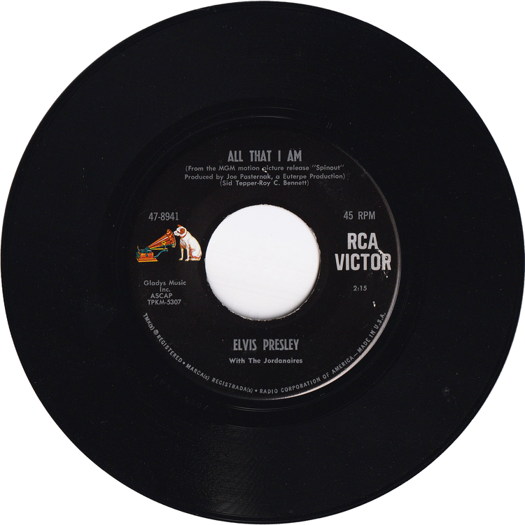 Elvis Presley - Spinout / All That I Am