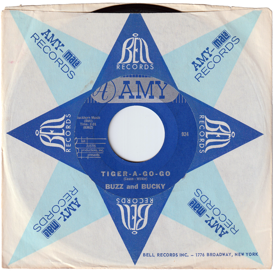 Buzz & Bucky (Ronny & The Daytonas) - Tiger A-Go-Go / Bay City [Styrene, Monarch Pressing]