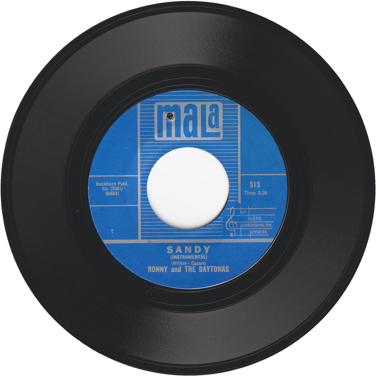 Ronny & The Daytonas - Sandy / Sandy (Instrumental) [Styrene, Monarch Pressing]