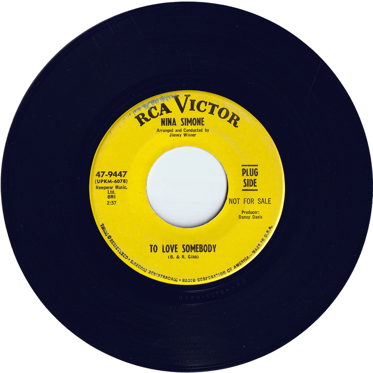 Nina Simone - To Love Somebody / I Can't See Nobody [Promo]