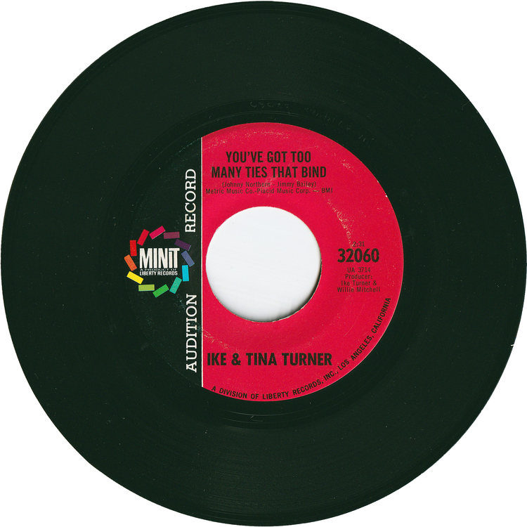 Ike & Tina Turner - I'm Gonna Do All I Can (To Do Right By My Man) / You've Got Too Many Ties That Bind [Promo]
