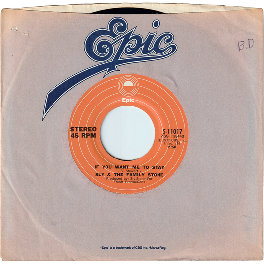Sly & The Family Stone - If You Want Me To Stay / Babies Makin' Babies