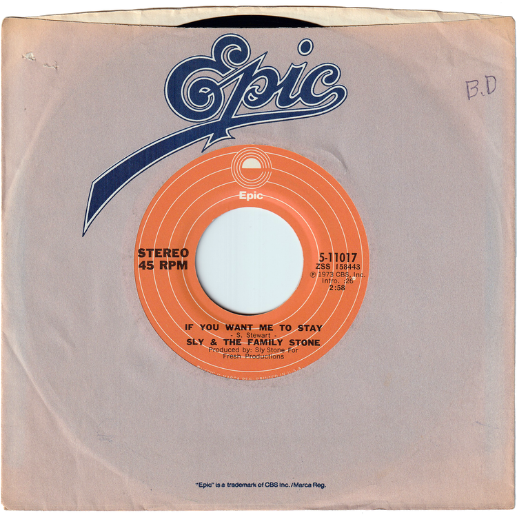 Sly & The Family Stone - If You Want Me To Stay / Babies Makin' Babies