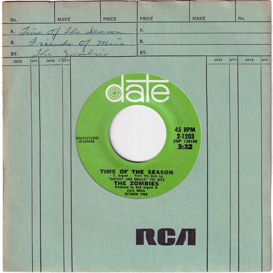 The Zombies - Time Of The Season / Imagine The Swan [Canada]