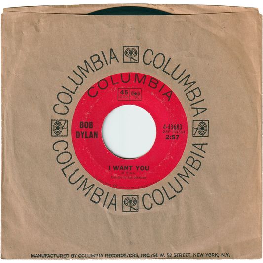 Bob Dylan - I Want You / Just Like Tom Thumb's Blues