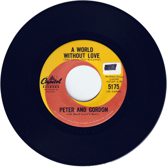 Peter & Gordon - A World Without Love / If I Were You [Canada]