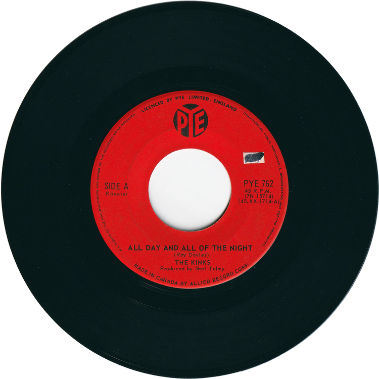 The Kinks - All Day & All Of The Night / I Gotta Move [Canada]
