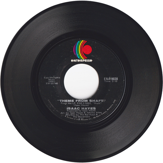 Isaac Hayes - Theme From Shaft / Cafe Regio's [Styrene, Monarch Pressing]
