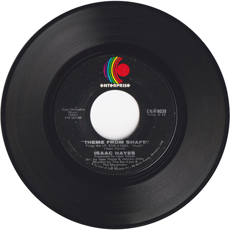 Isaac Hayes - Theme From Shaft / Cafe Regio's [Styrene, Monarch Pressing]
