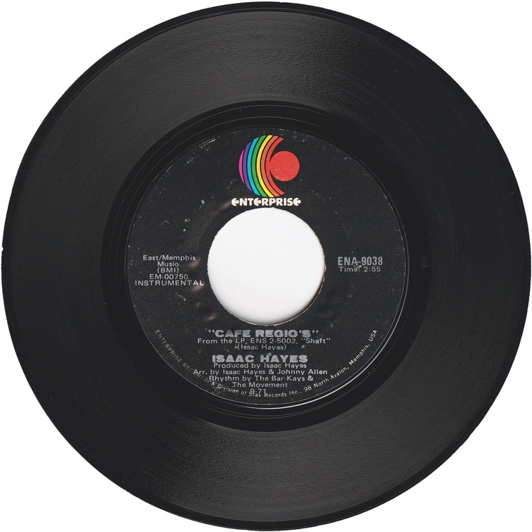 Isaac Hayes - Theme From Shaft / Cafe Regio's [Styrene, Monarch Pressing]