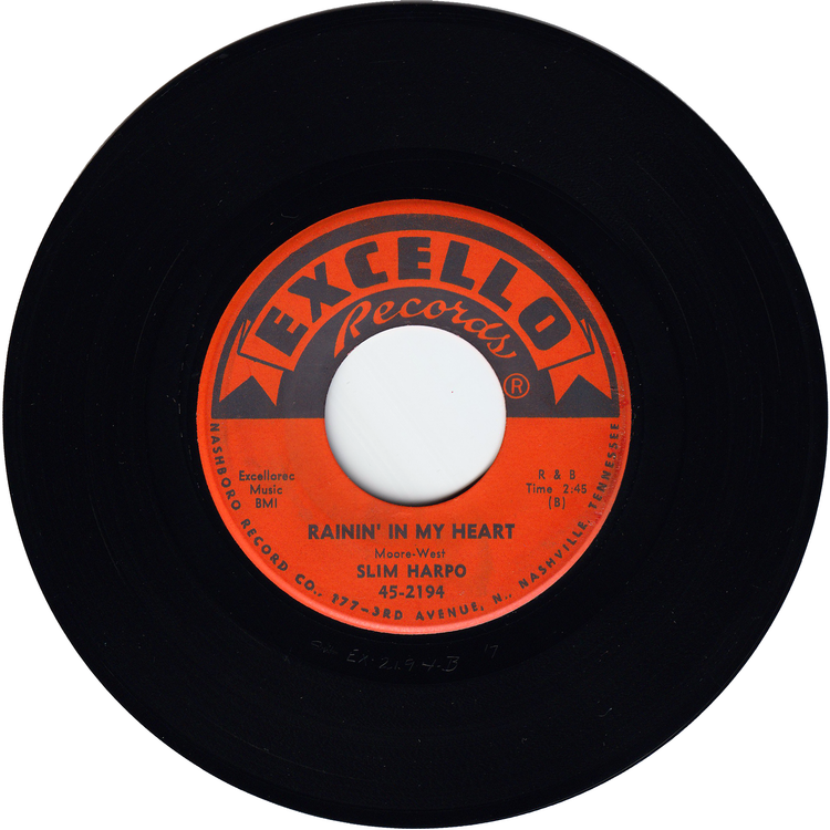 Slim Harpo - Don't Start Cryin' Now / Rainin' In My Heart [Vinyl, Sheldon Pressing]