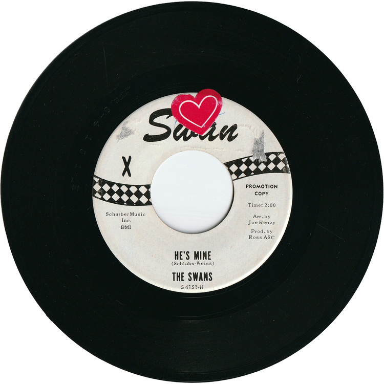 The Swans - He's Mine / You Better Be A Good Girl Now [Promo, Rockaway Pressing]