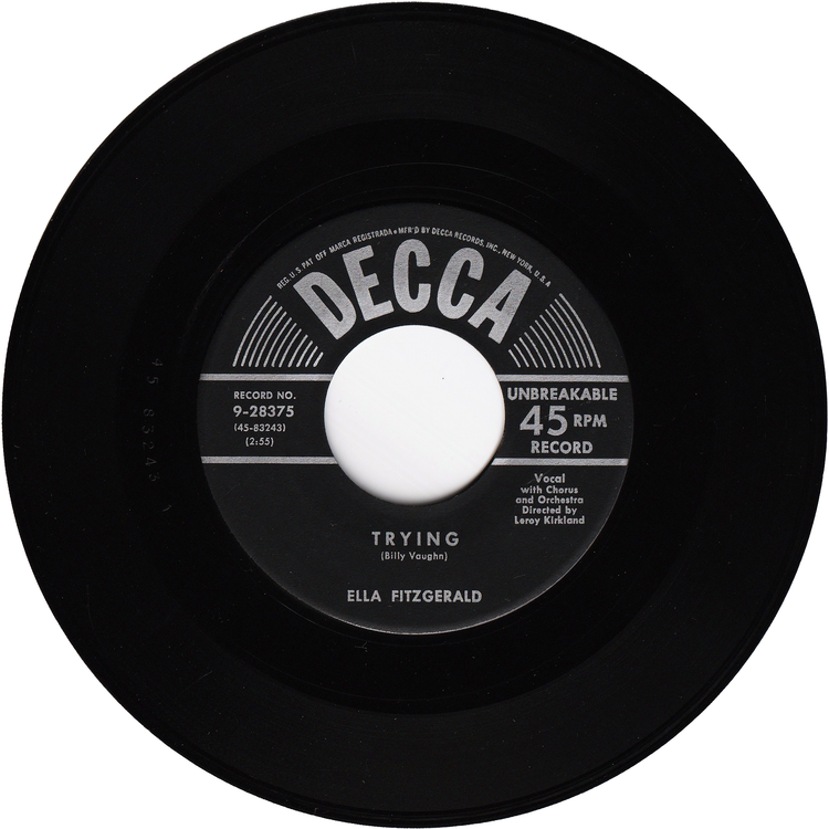 Ella Fitzgerald - My Bonnie Lies Over The Ocean / Trying