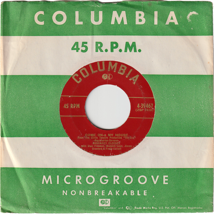 Rosemary Clooney - Come On-A-My House / Rose of the Mountain