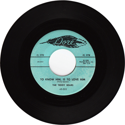 The Teddy Bears - To Know Him, Is To Love Him / Don't You Worry My Little Pet [Vinyl, Monarch Pressing]