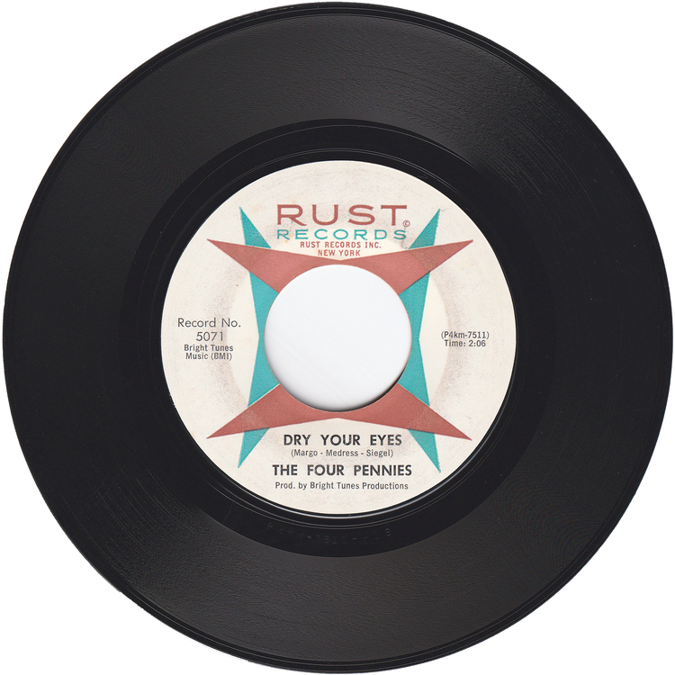 The Four Pennies - My Block / Dry Your Eyes