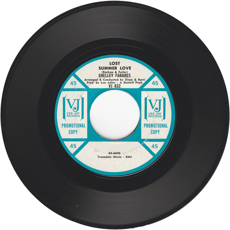 Shelley Fabares - I Know You'll Be There / Lost Summer Love [Promo]