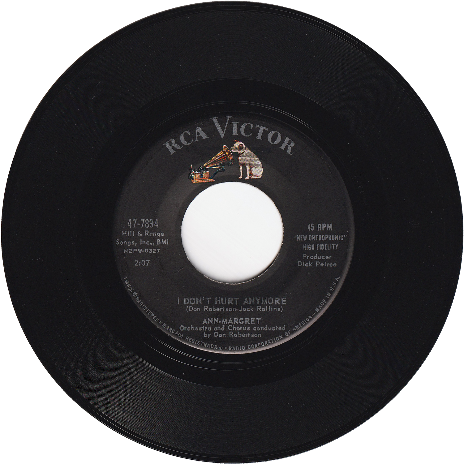 アンティーク エジソン レコード「スコットランド歌集他」 x4本 Ann-Margret - I Just Don't Understand / I Don't Hurt Anymore