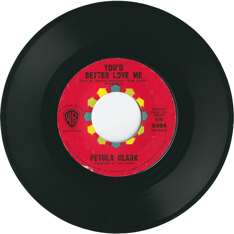 Petula Clark - Downtown / You'd Better Love Me [Red Label, 1st.press]