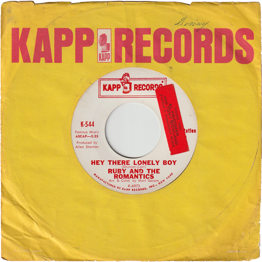 Ruby & The Romantics - Hey There Lonely Boy / Think [Promo]