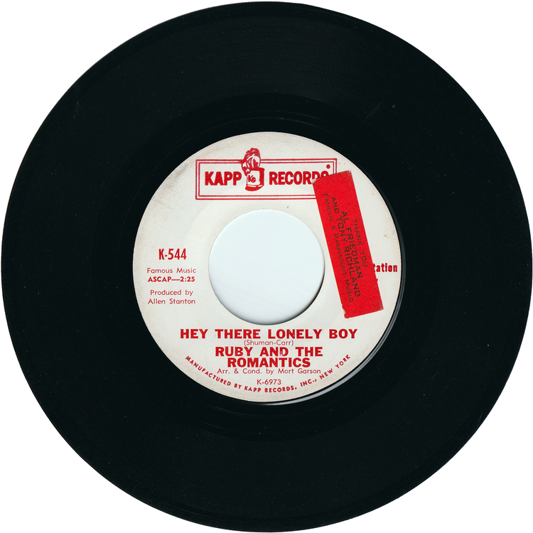 Ruby & The Romantics - Hey There Lonely Boy / Think [Promo]