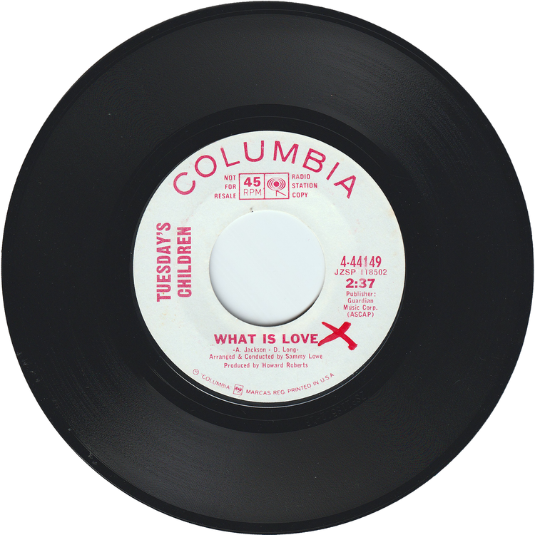 Tuesday's Children - I Close My Eyes / What Is Love [Promo]