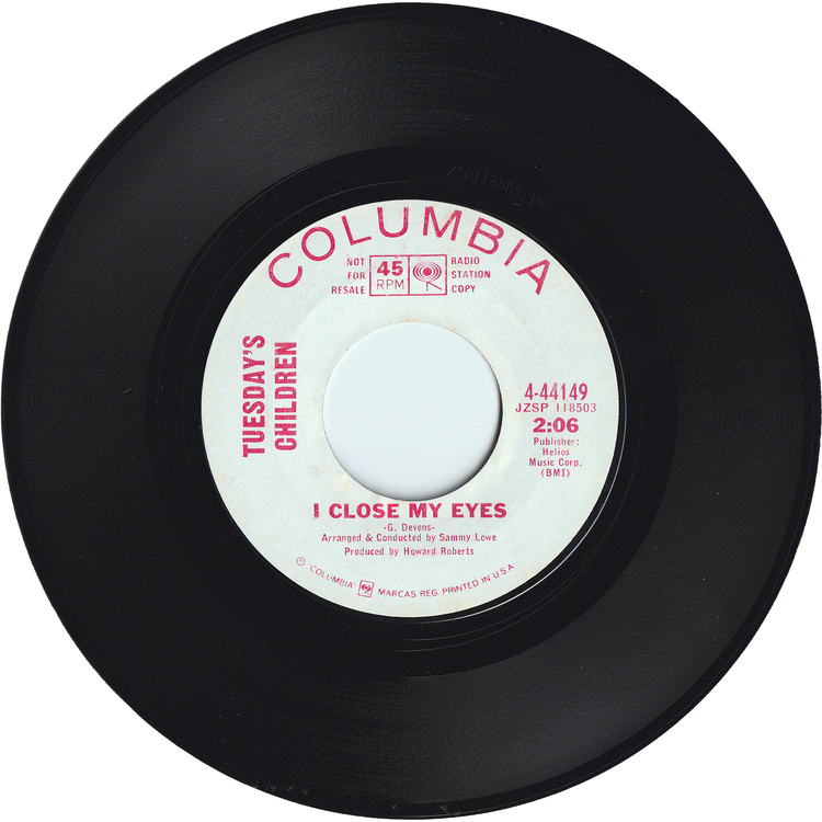Tuesday's Children - I Close My Eyes / What Is Love [Promo]