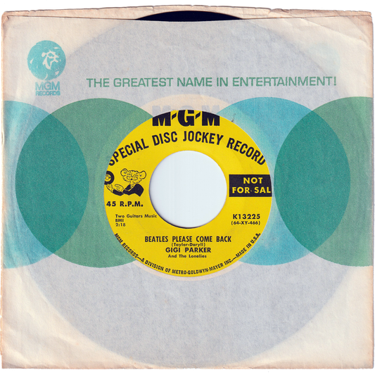 Gigi Parker & The Lonelies - Beatles Please Come Back / In This Room [Promo]