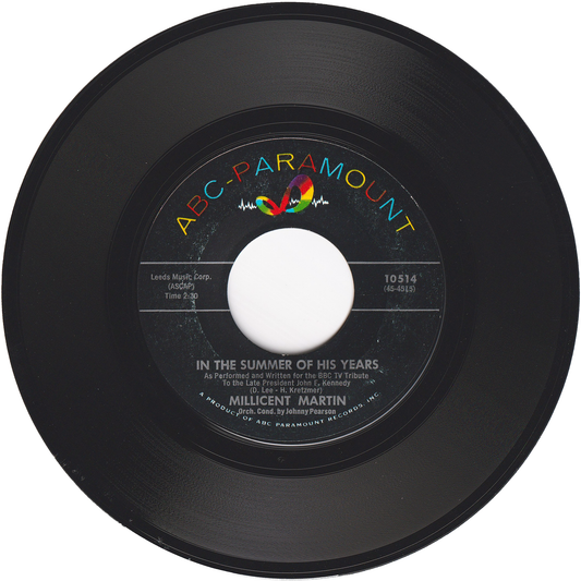 Millicent Martin - In The Summer Of His Years / If I Can Help Somebody [Styrene, Monarch Pressing]