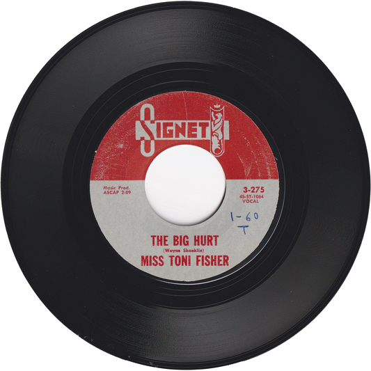 Miss Toni Fisher - The Big Hurt / Memphis Belle [Styrene, Allied Pressing]