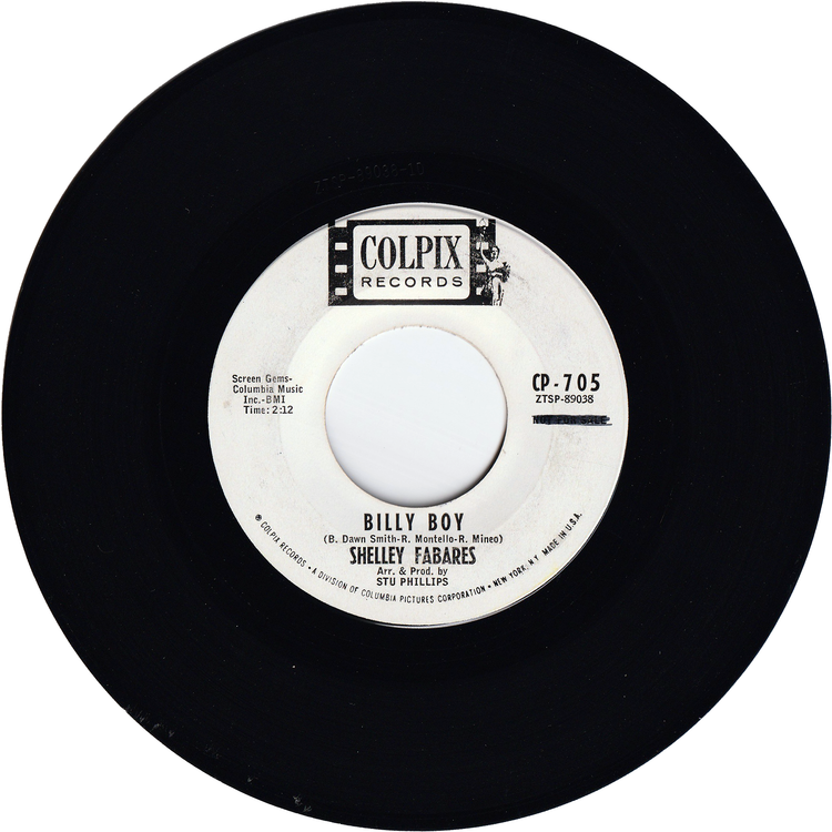 Shelley Fabares - Welcome Home / Billy Boy [Promo]