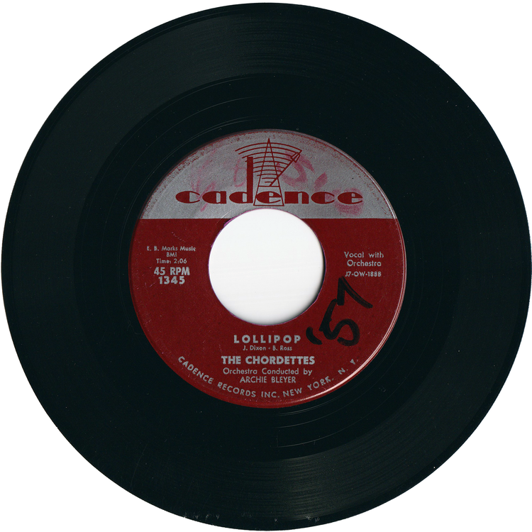 The Chordettes - Lollipop / Baby Come-A Back-A