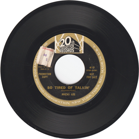 Micki Lee - So Tired Of Talkin' / Lavender Blue [Promo]