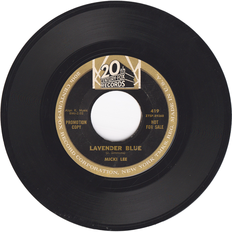Micki Lee - So Tired Of Talkin' / Lavender Blue [Promo]
